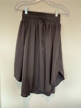 lululemon athletica Black High-Low Drawstring Waist Skirt